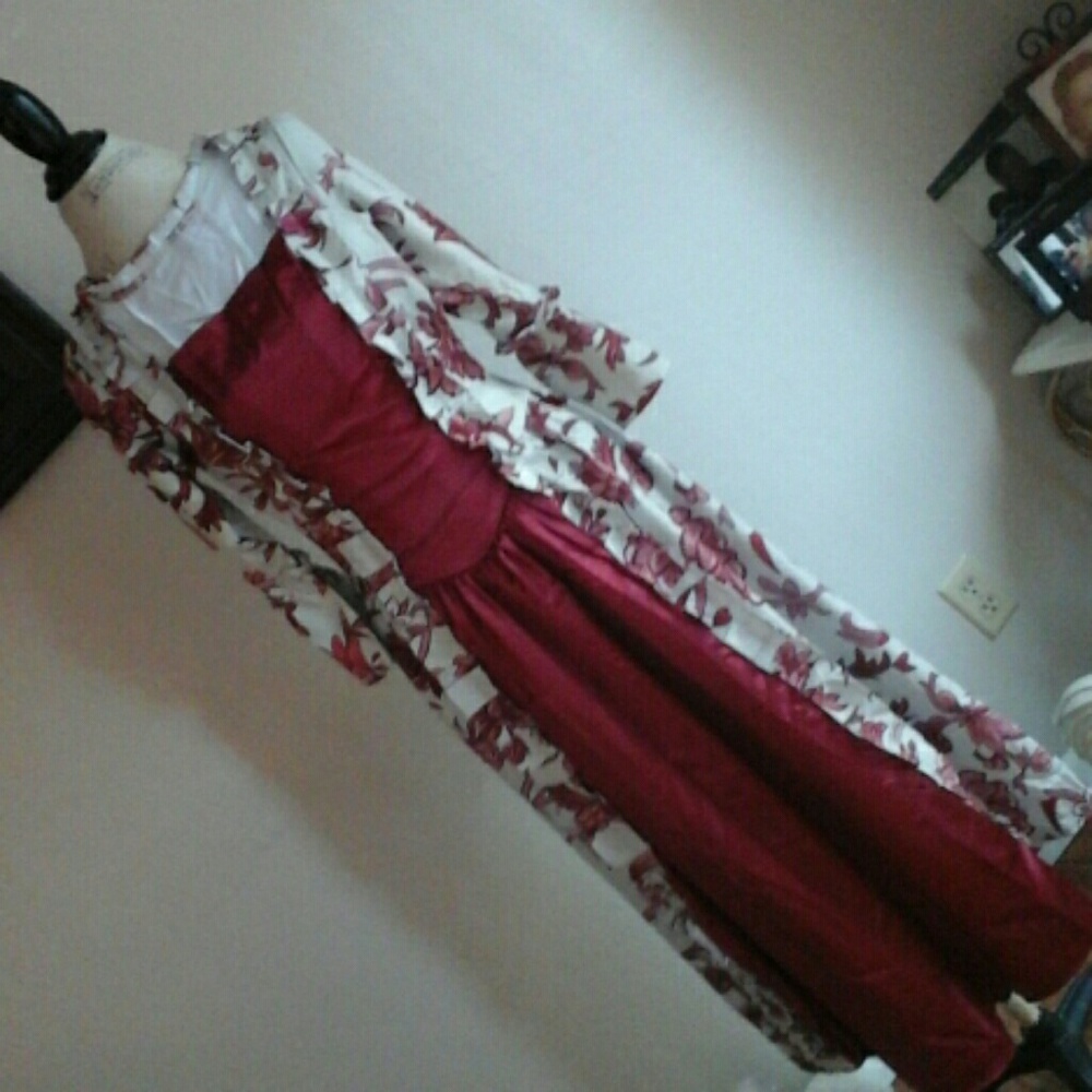 Victorian Antique Floral Princess Dress